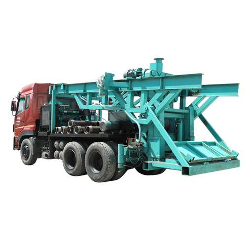 8寸后八輪汽車鉆機